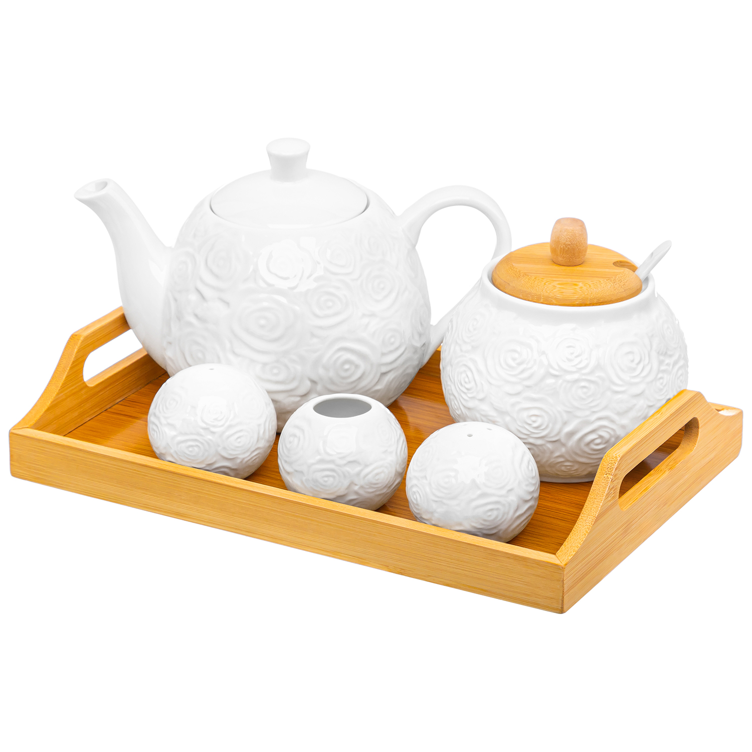 БЫЛО 2792 руб! Набор-чайник+сахарница+вазочка под зубочистки+набор для спец. 2 пр.