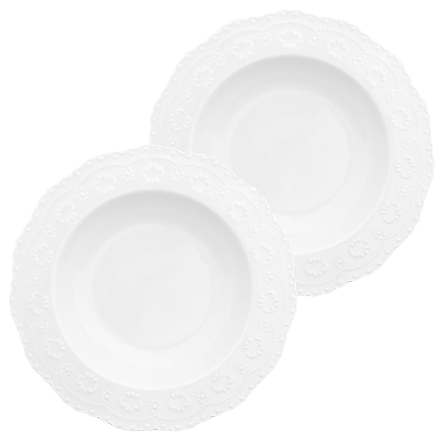 БЫЛО 1244 руб! Набор тарелок глубоких 2 пр. 300 мл 22*22*4 см