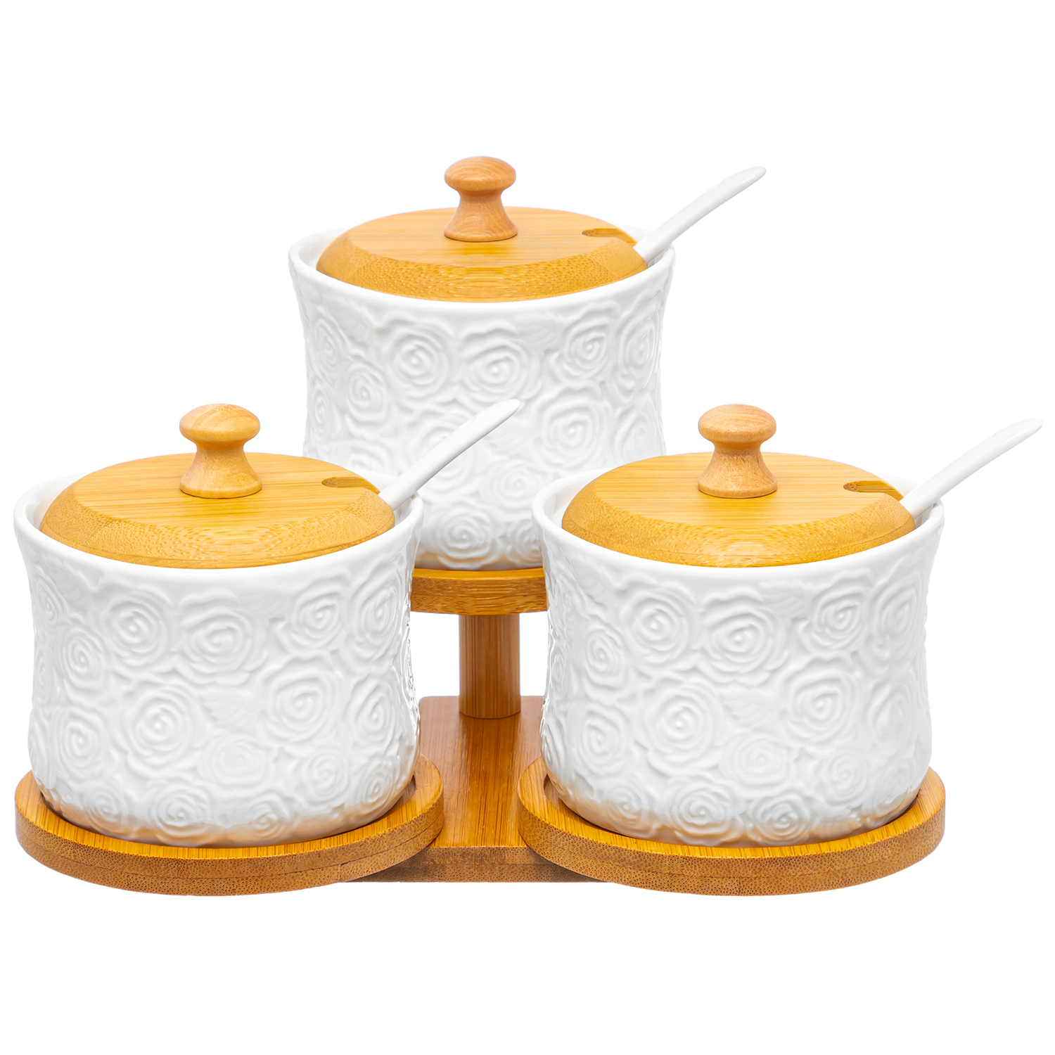 БЫЛО 1466 руб! Набор 3 банок д/хранения 250 мл 20,5*17,5*14,5 см