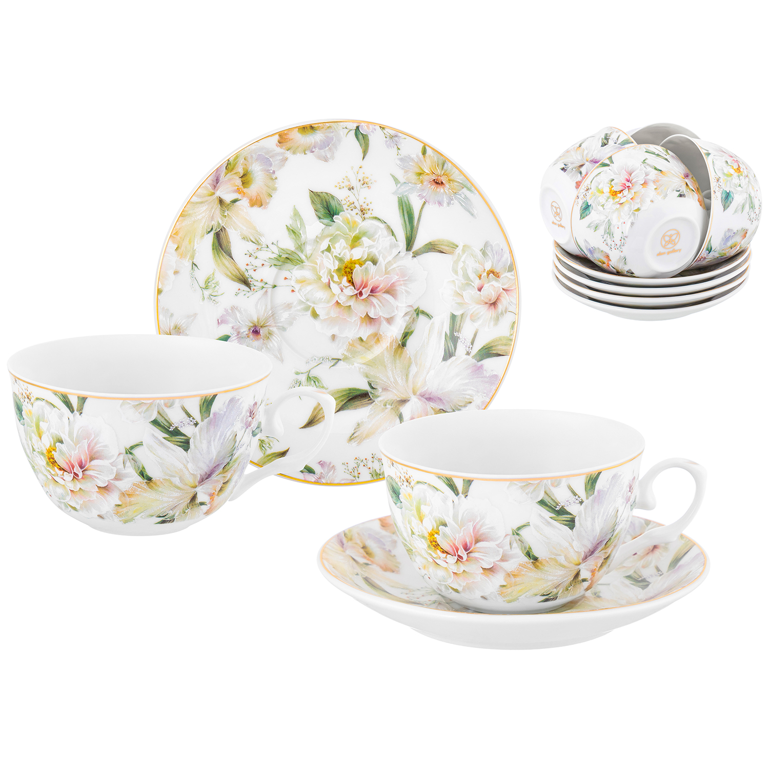 БЫЛО 3522 руб! Чайный набор 12 пр. 250 мл 12,5*9,5*6 см