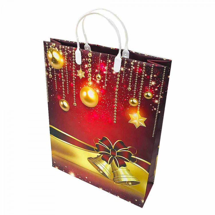 9720 Сумка пластик. BAL 128 (32*42*10см) большая Новый Год. 20