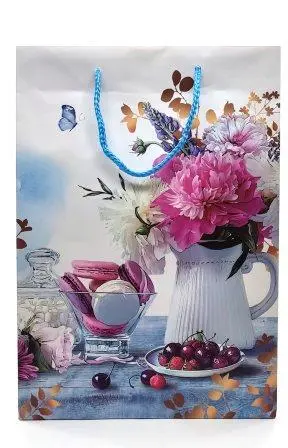 6194 Сумка подар.ламинир.mix ML 732-736 (22х31х10) для женщин *10