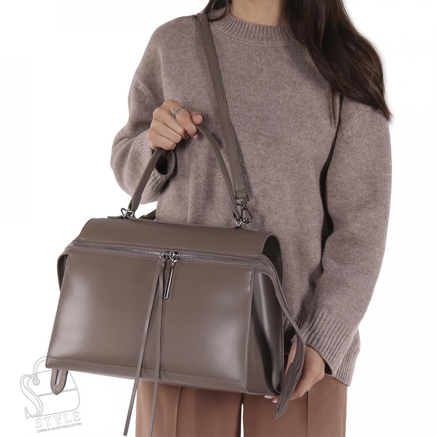 Сумка женская кожаная 6629VG khaki Vitelli Grassi/30