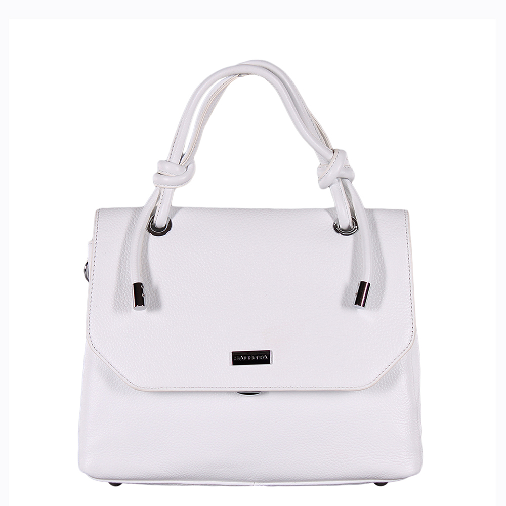 Сумка женская кожаная 99457 white Velina Fabbiano-Safenta/30