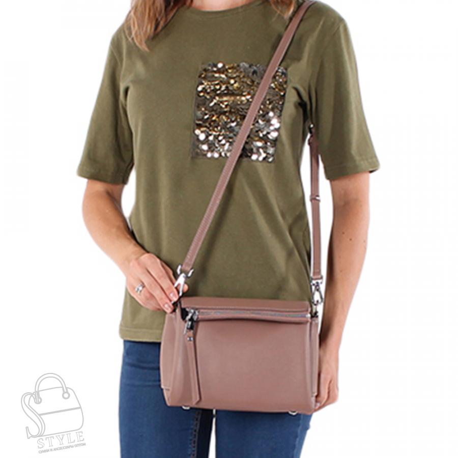 Сумка женская кожаная 9282 capuccino Polina&Eiterou/30