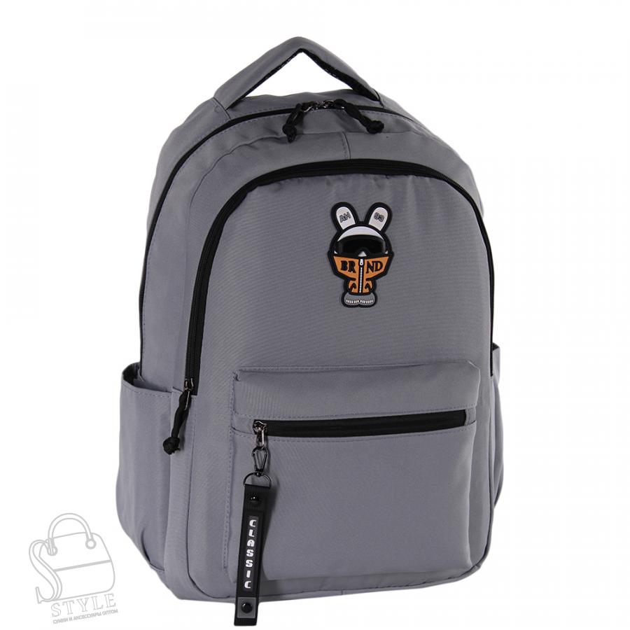 Рюкзак женский текстильный 1866PW gray Sikale/30