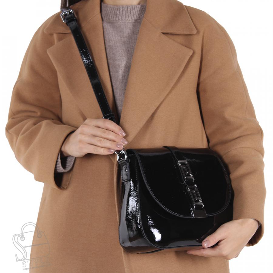 Сумка женская кожаная 2103-1Y black Polina&Eiterou/30