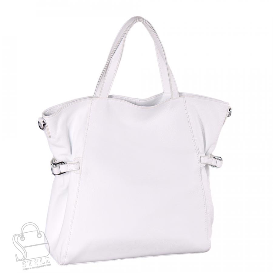 Сумка женская кожаная 99467 white Velina Fabbiano-Safenta/30