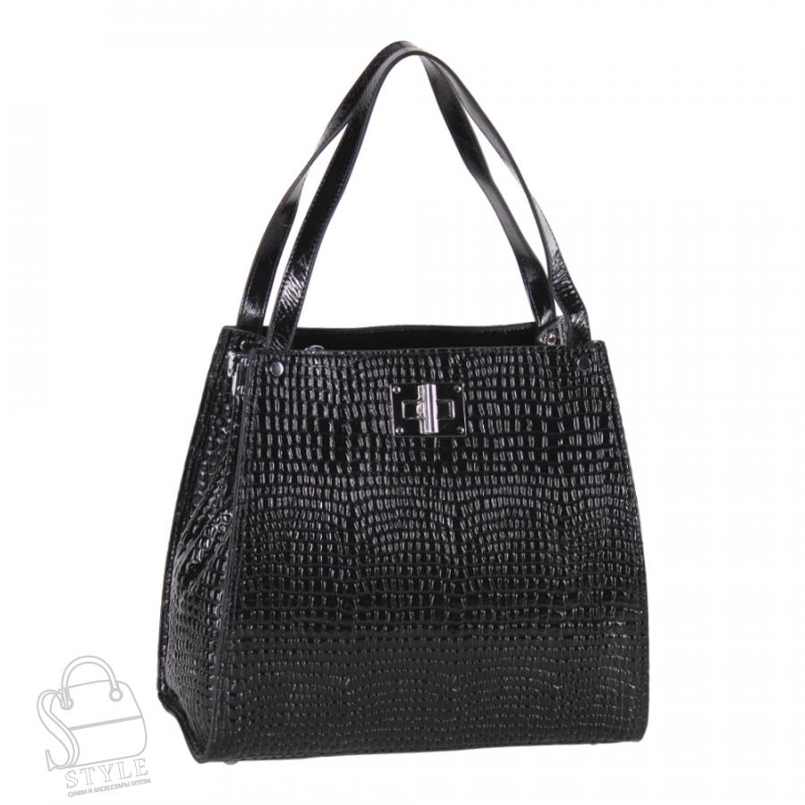 Сумка женская кожаная 1799-1Y black Polina&Eiterou/30