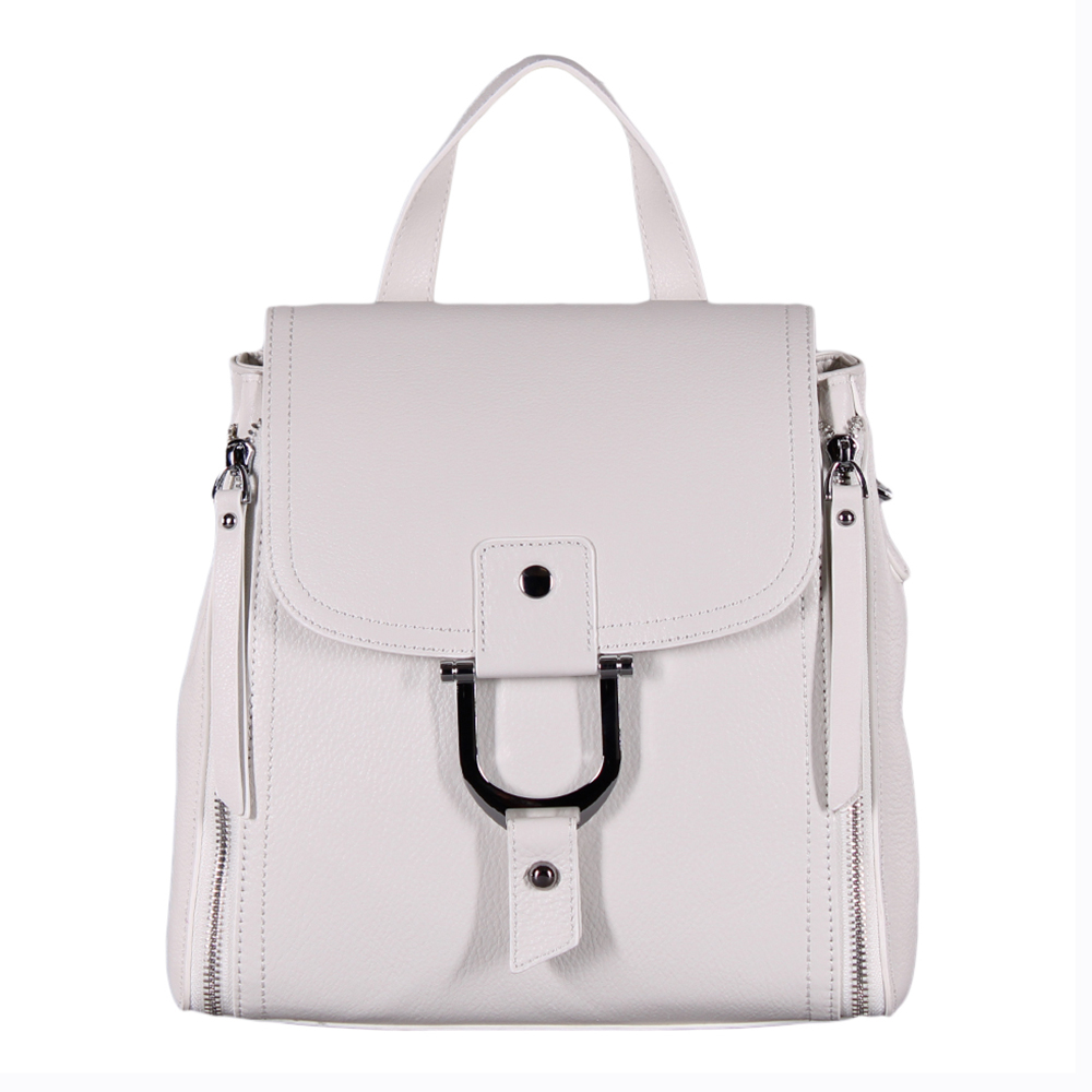 Рюкзак женский кожаный 1729Y white Polina&Eiterou/30