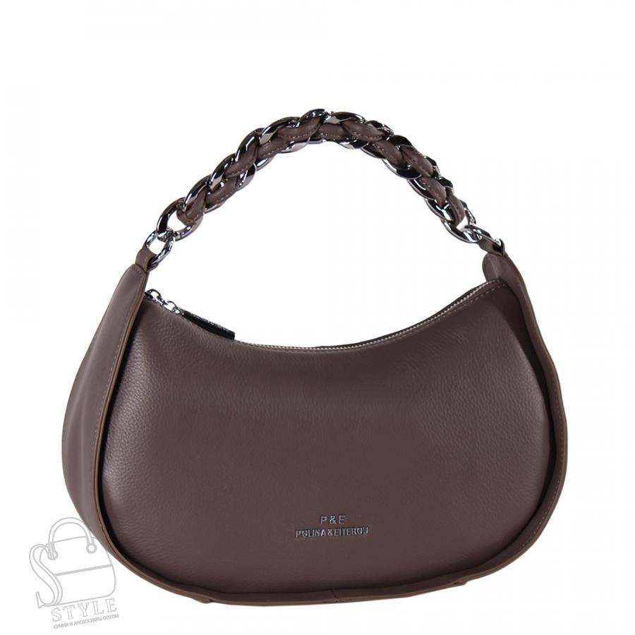 Сумка женская кожаная 1605-2Y d.apricot Polina&Eiterou/30