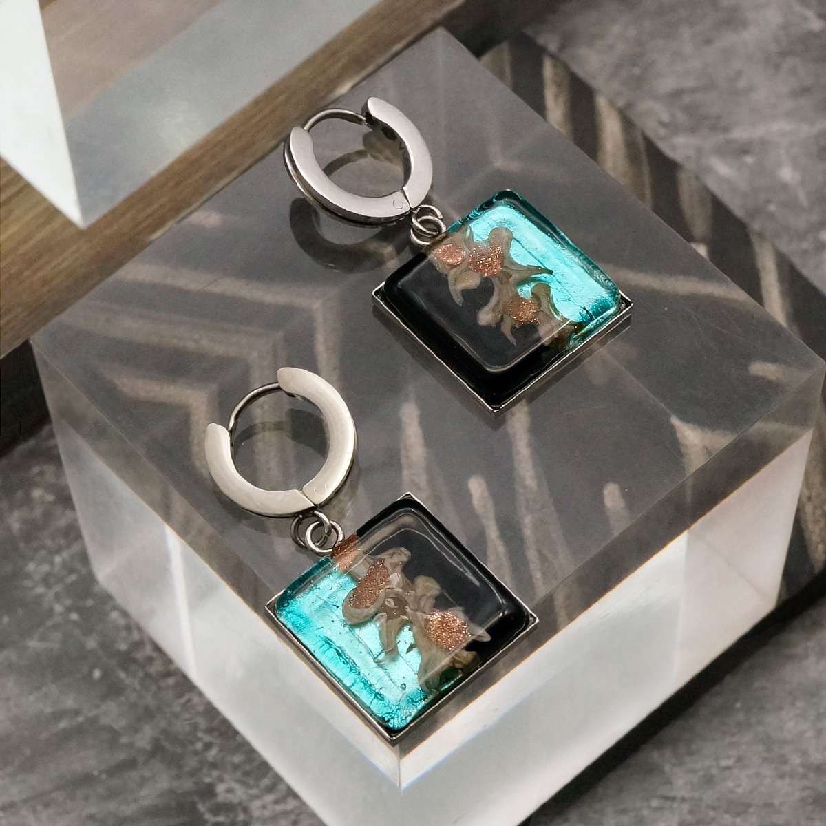 Серьги из муранского стекла EXTRAVAGANZA LS3154