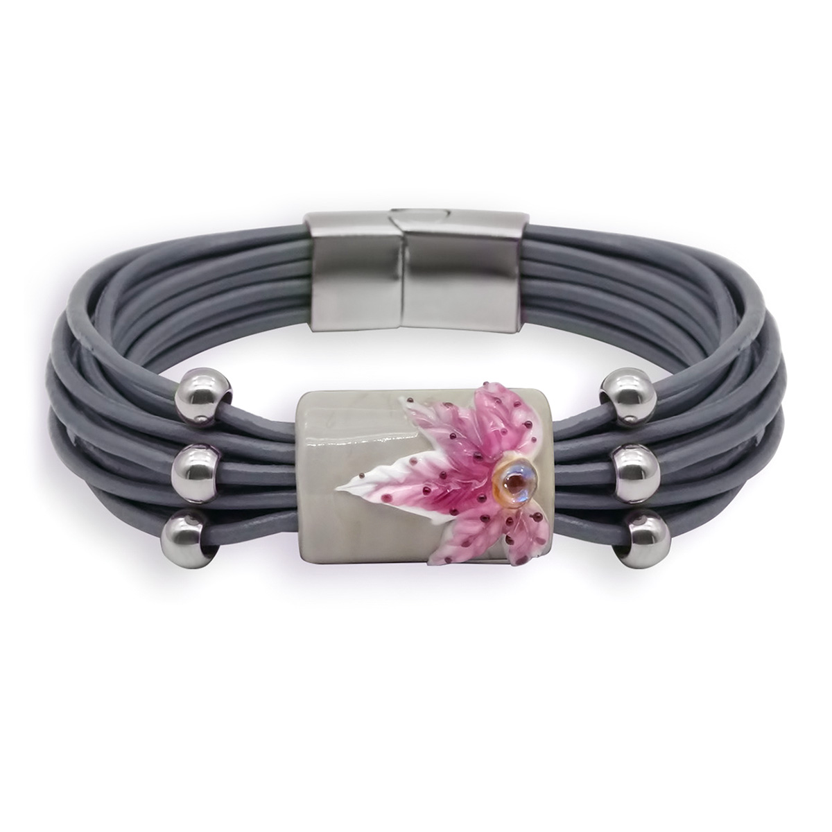 Браслет из муранского стекла FLEUR R3020