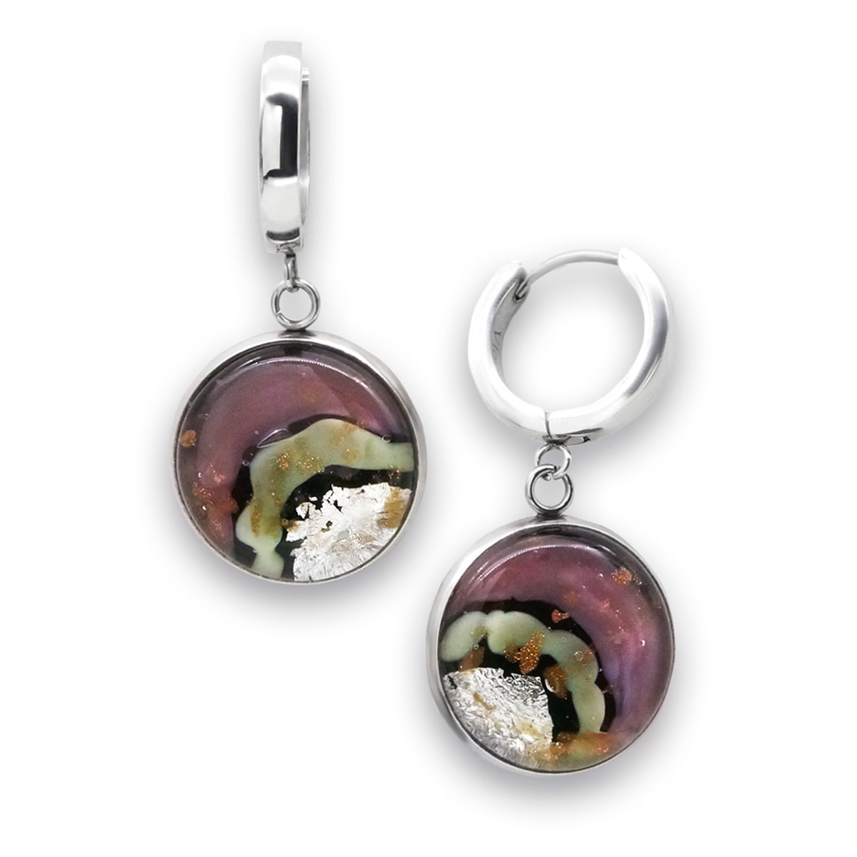 Серьги из муранского стекла FRESHNESS LS3302