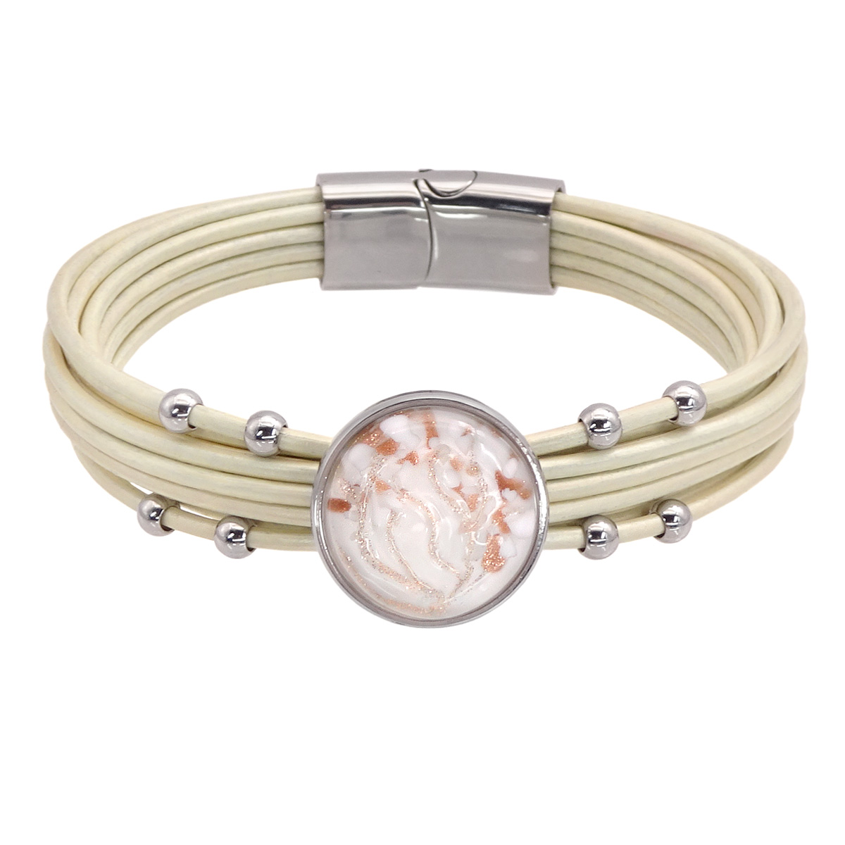 Браслет из муранского стекла SNOW MIRACLE R3991