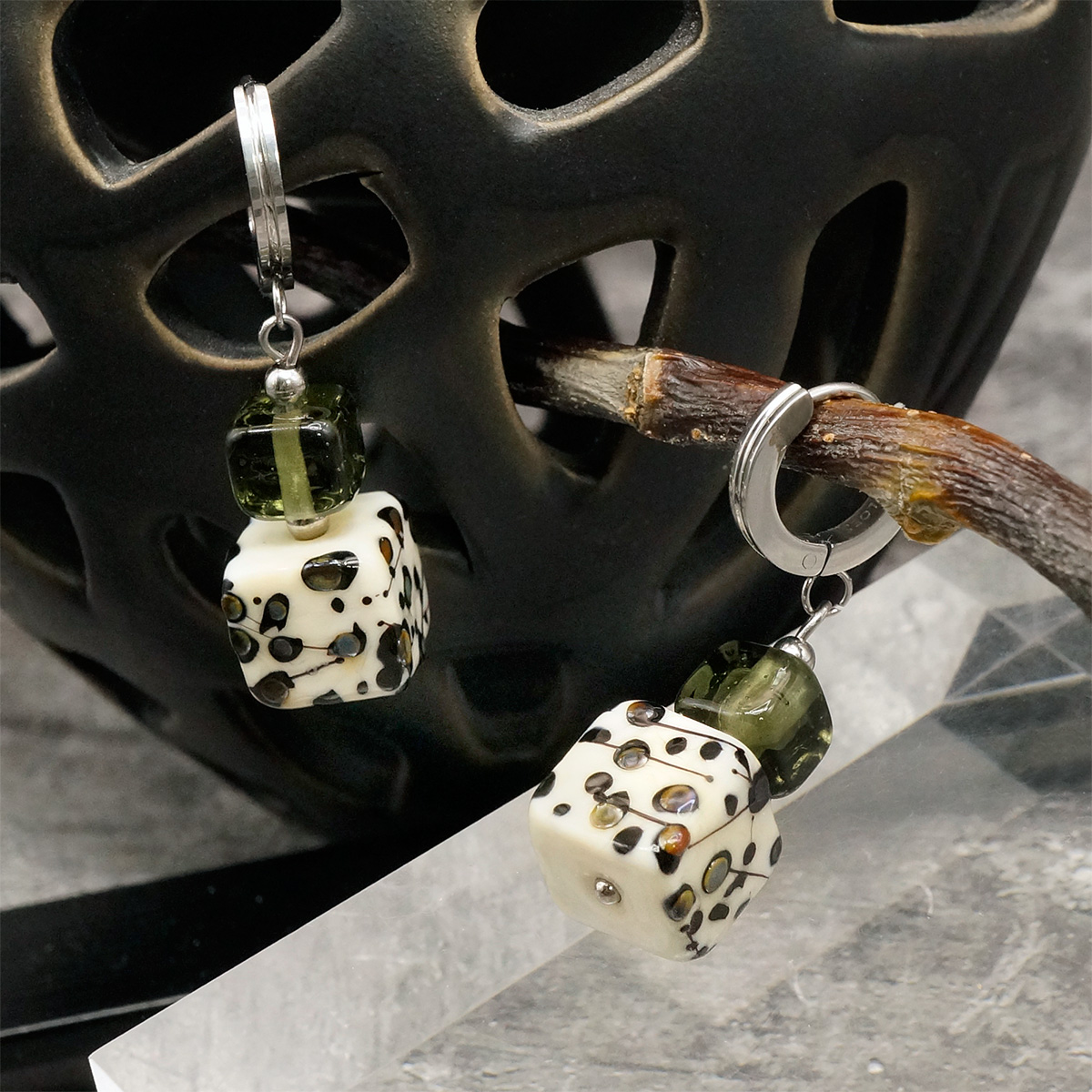 Серьги из муранского стекла STARLA