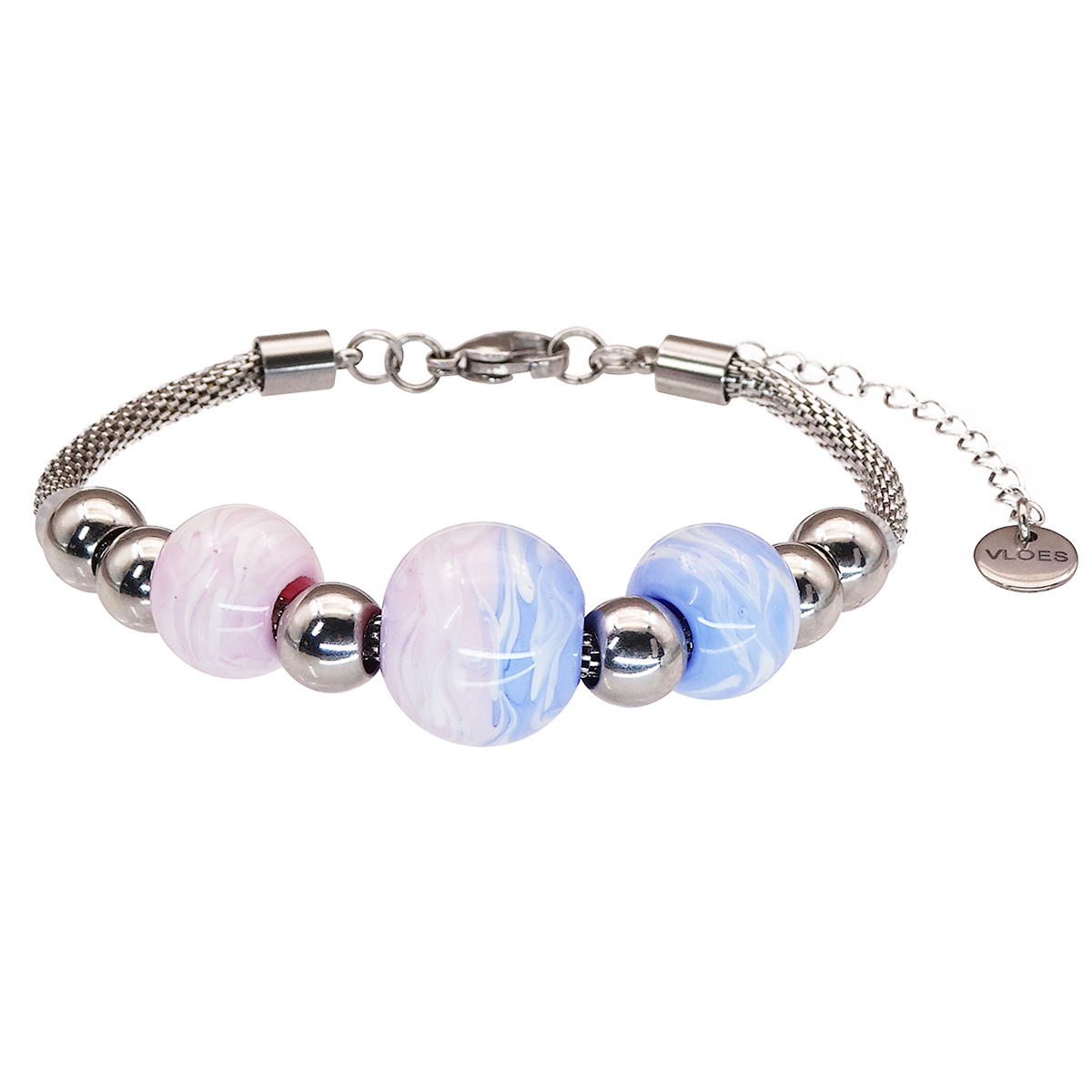 Браслет из муранского стекла PINK CLOUD RС3925