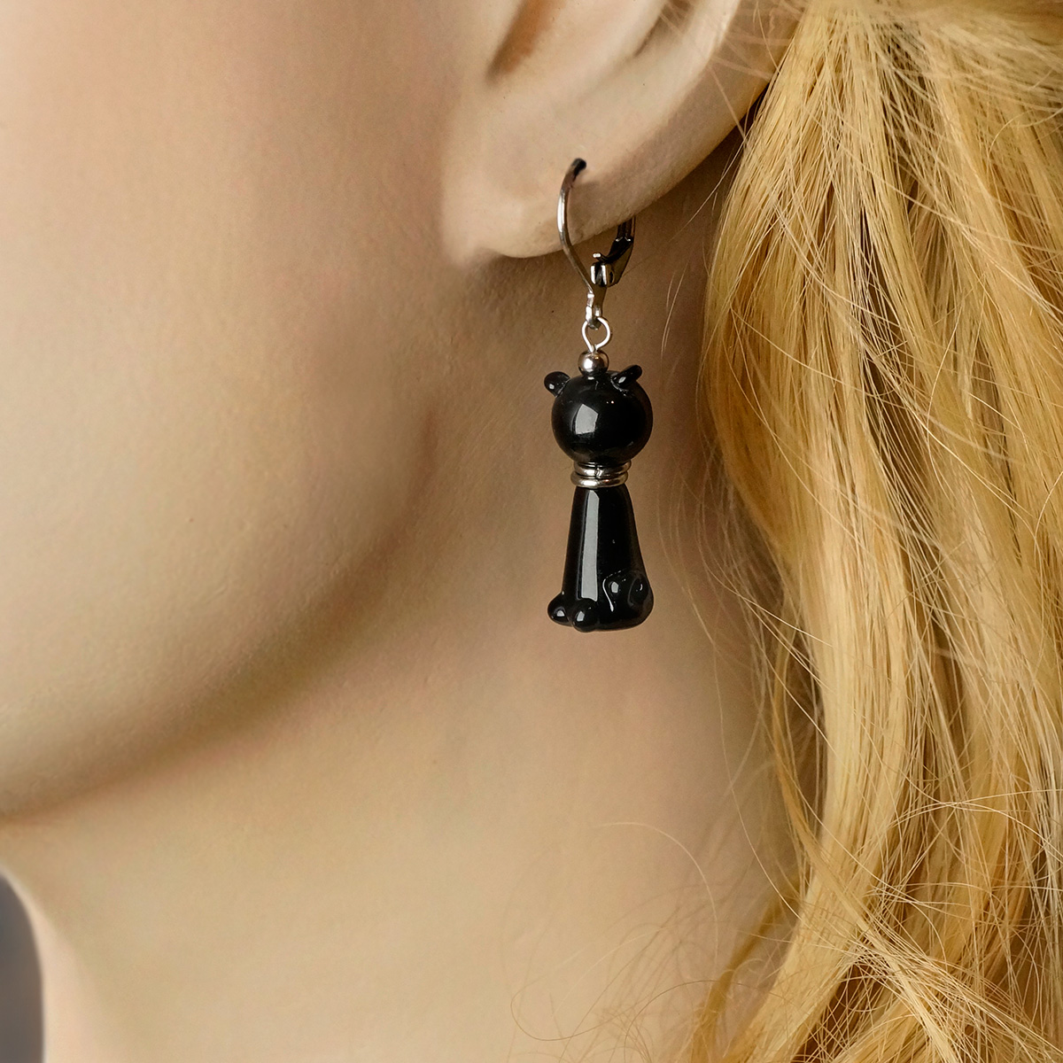 Серьги из муранского стекла MOONCAT