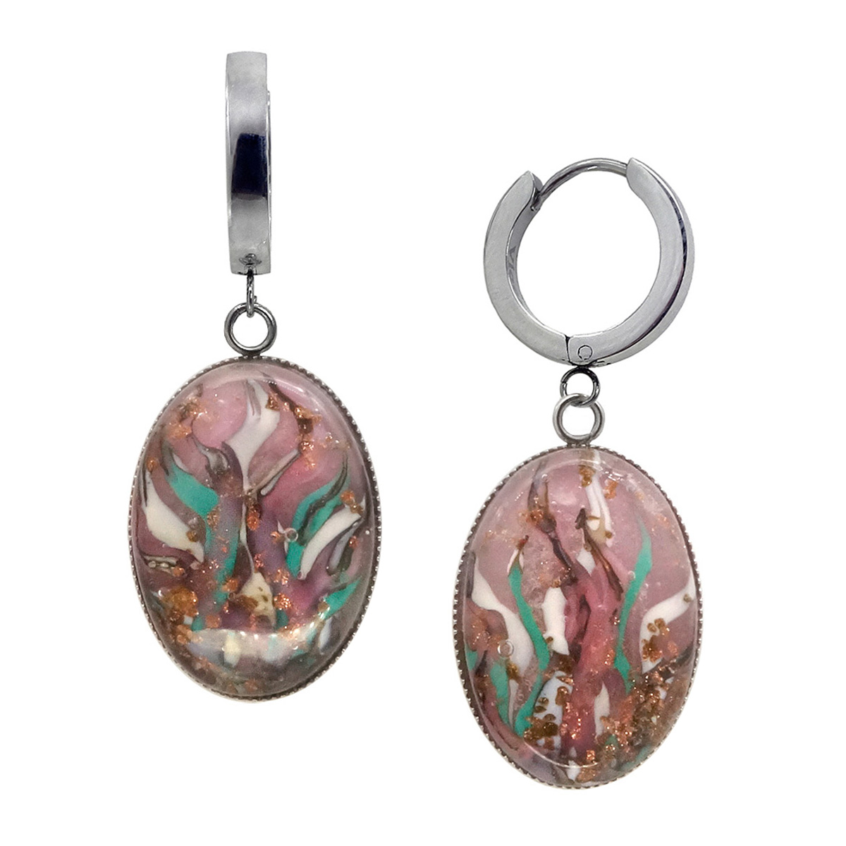 Серьги из муранского стекла ROSE PAYSAGE LS1922