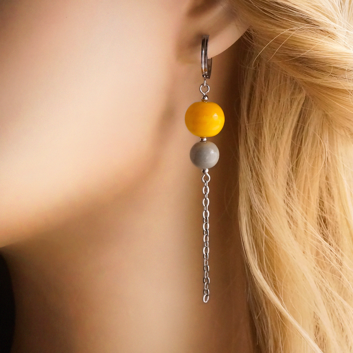 Серьги из муранского стекла SUNSHINE LS3122