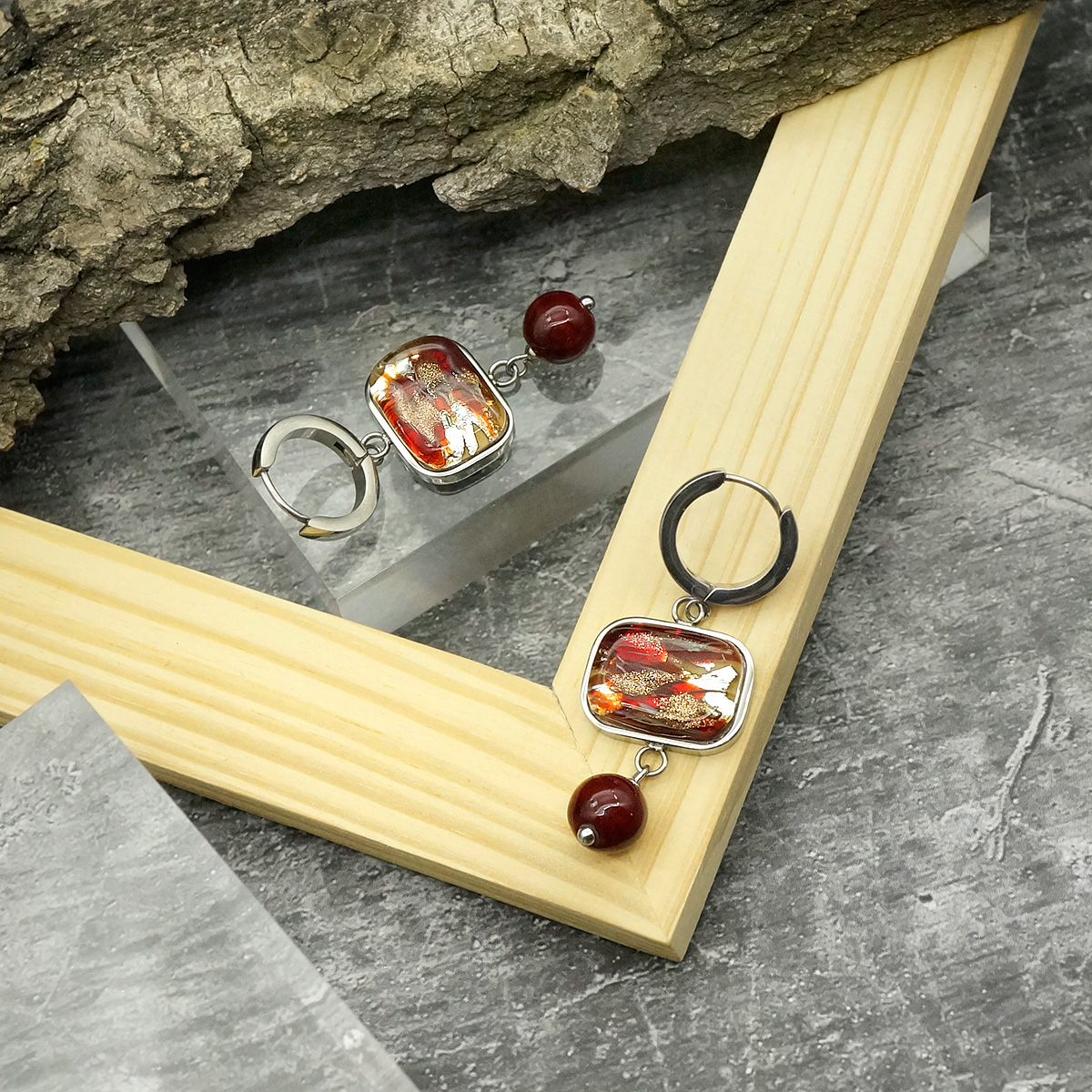 Серьги из муранского стекла DESIRE LS3310