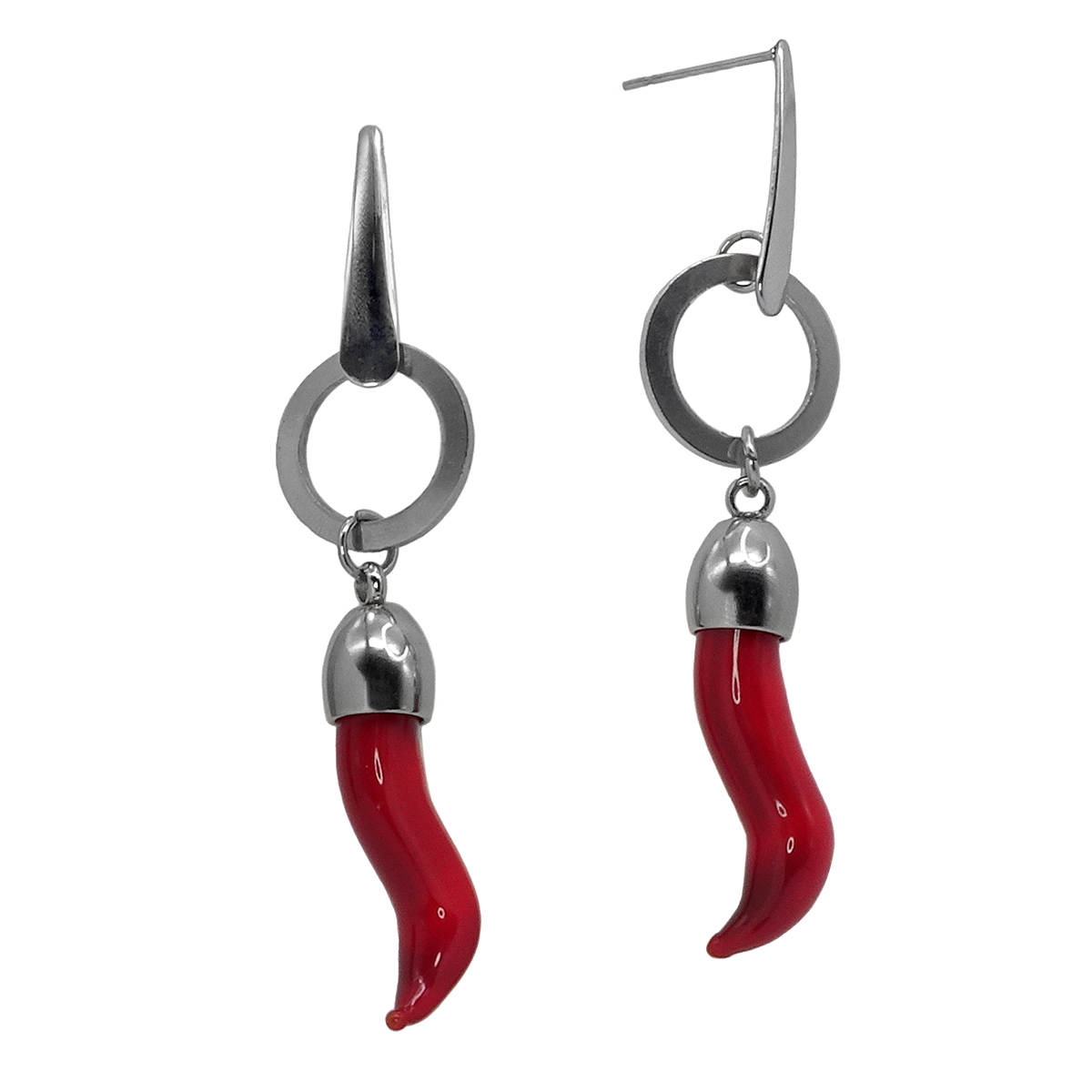 Серьги из муранского стекла PAPRIKA LC3445