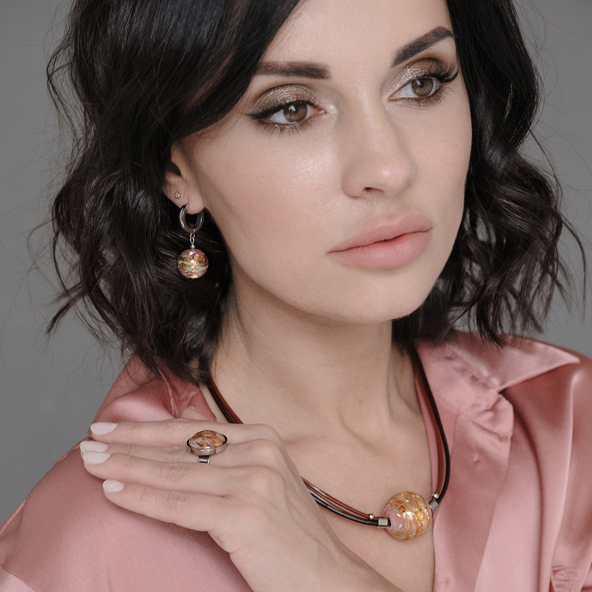 Серьги из муранского стекла DIZZINESS LS3216