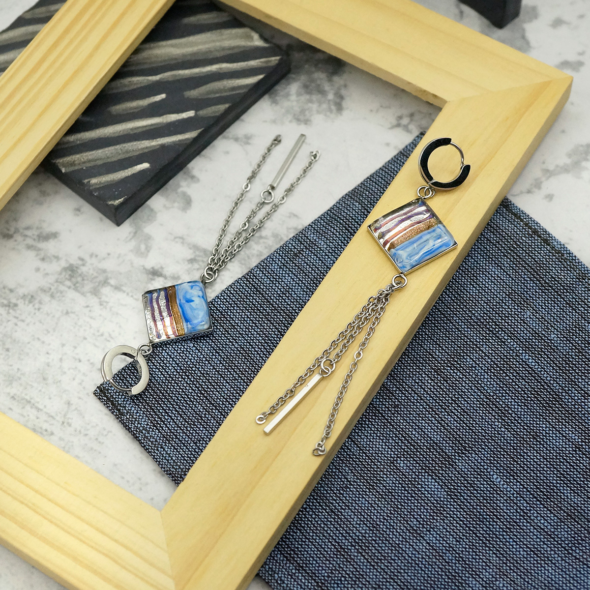 Серьги из муранского стекла RIVER LINE LS3335