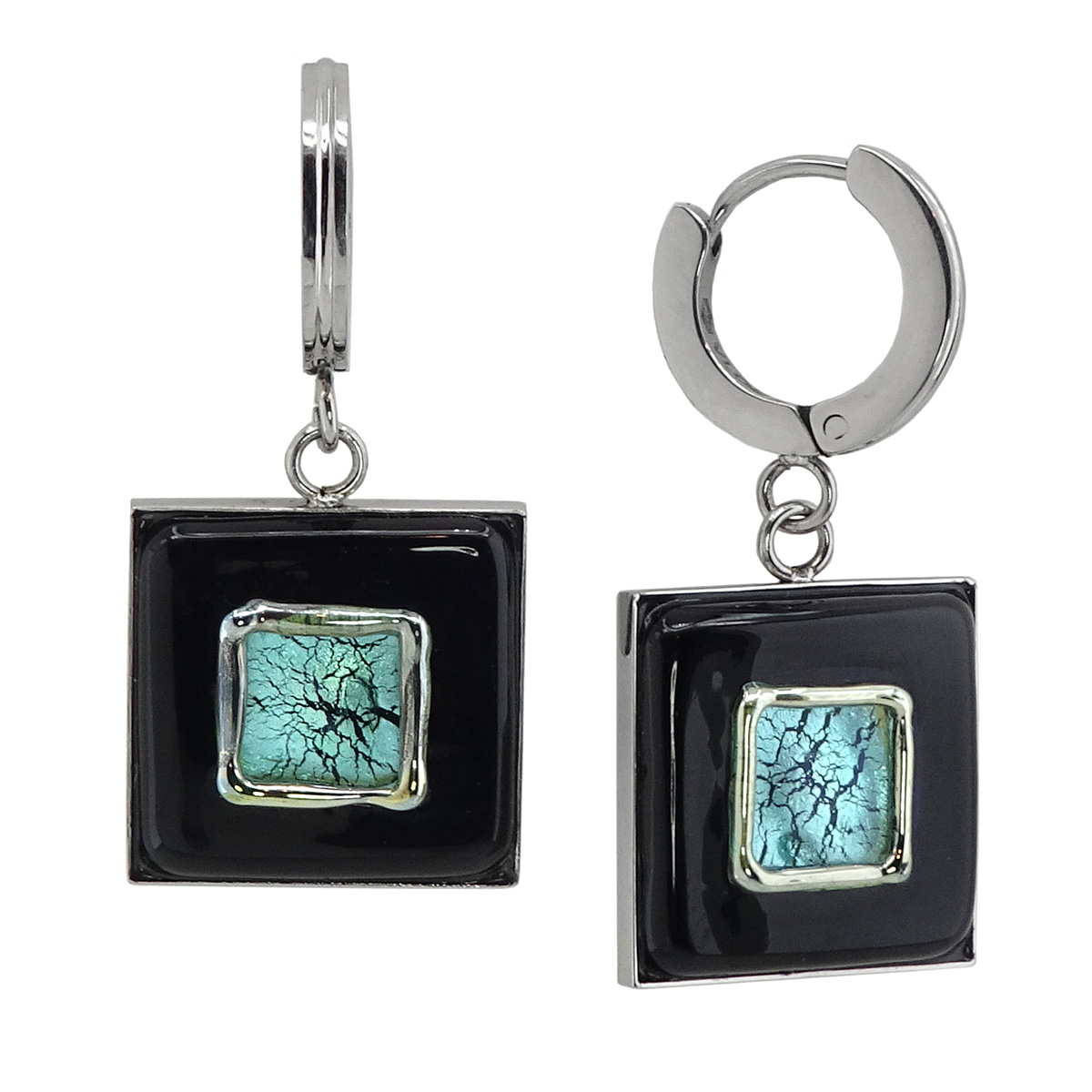 Серьги из муранского стекла MATRIX