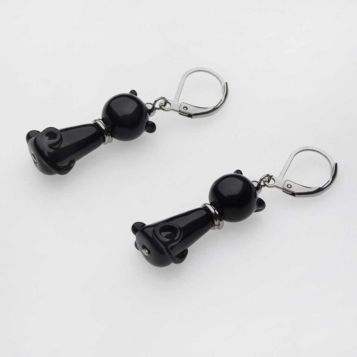 Серьги из муранского стекла MOONCAT