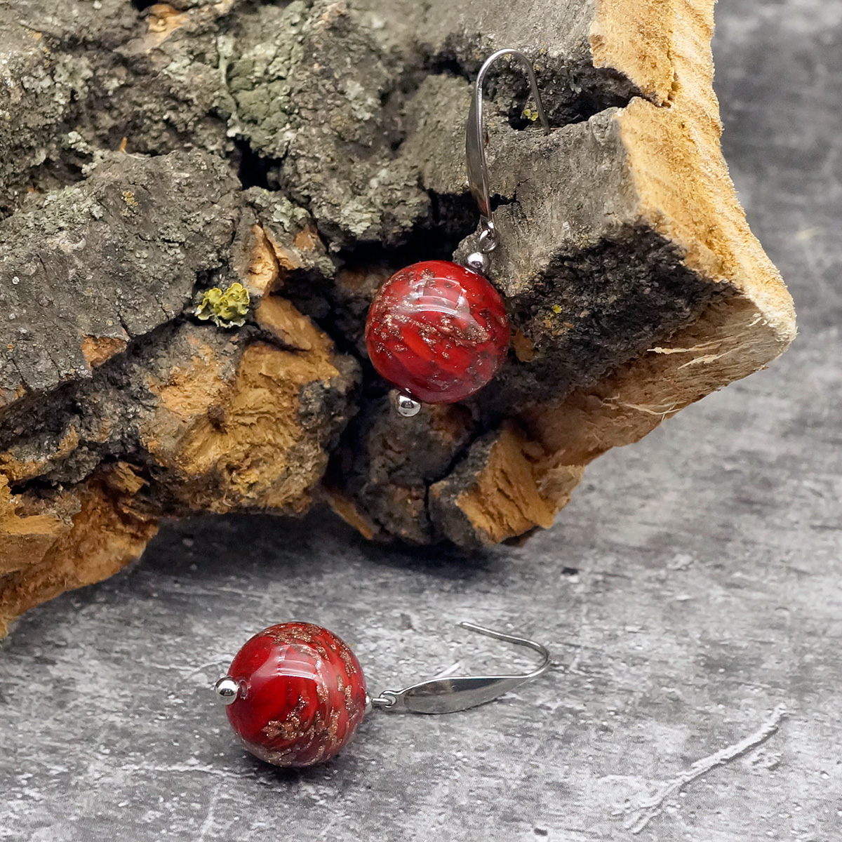 Серьги из муранского стекла FREYA LS3190