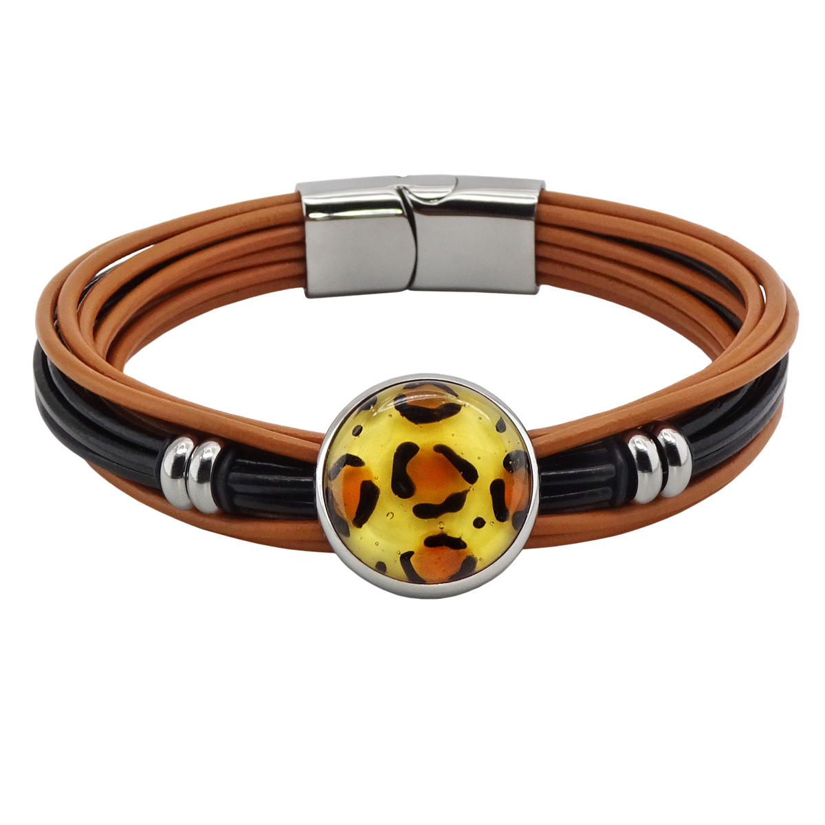 Браслет из муранского стекла LEOPARD R3669