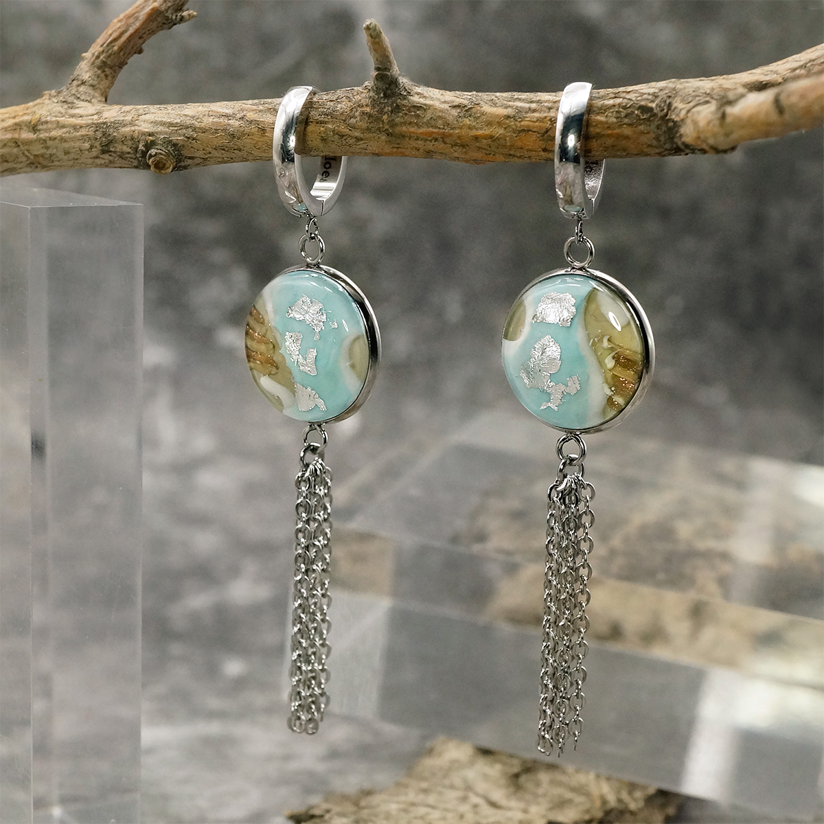 Серьги из муранского стекла GRACE LS3411