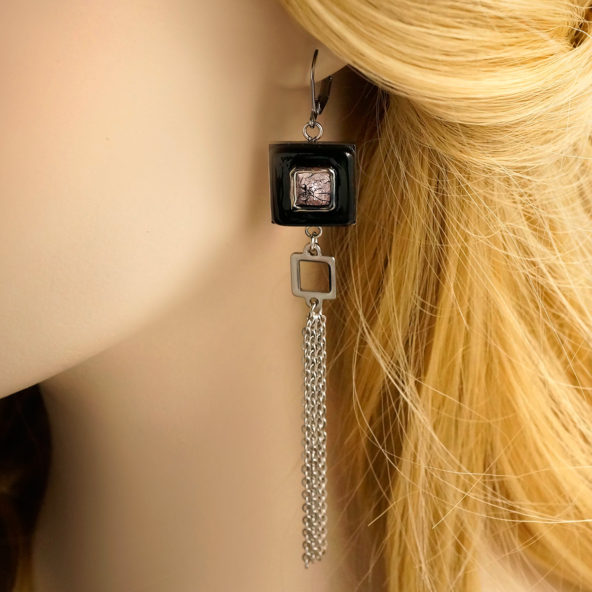 Серьги из муранского стекла MATRIX LS2973