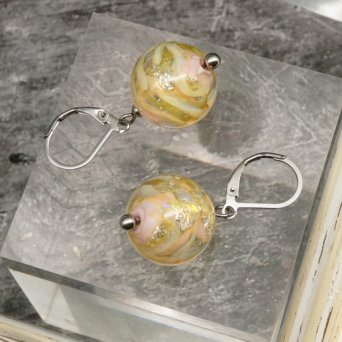 Серьги из муранского стекла EASE LS3003