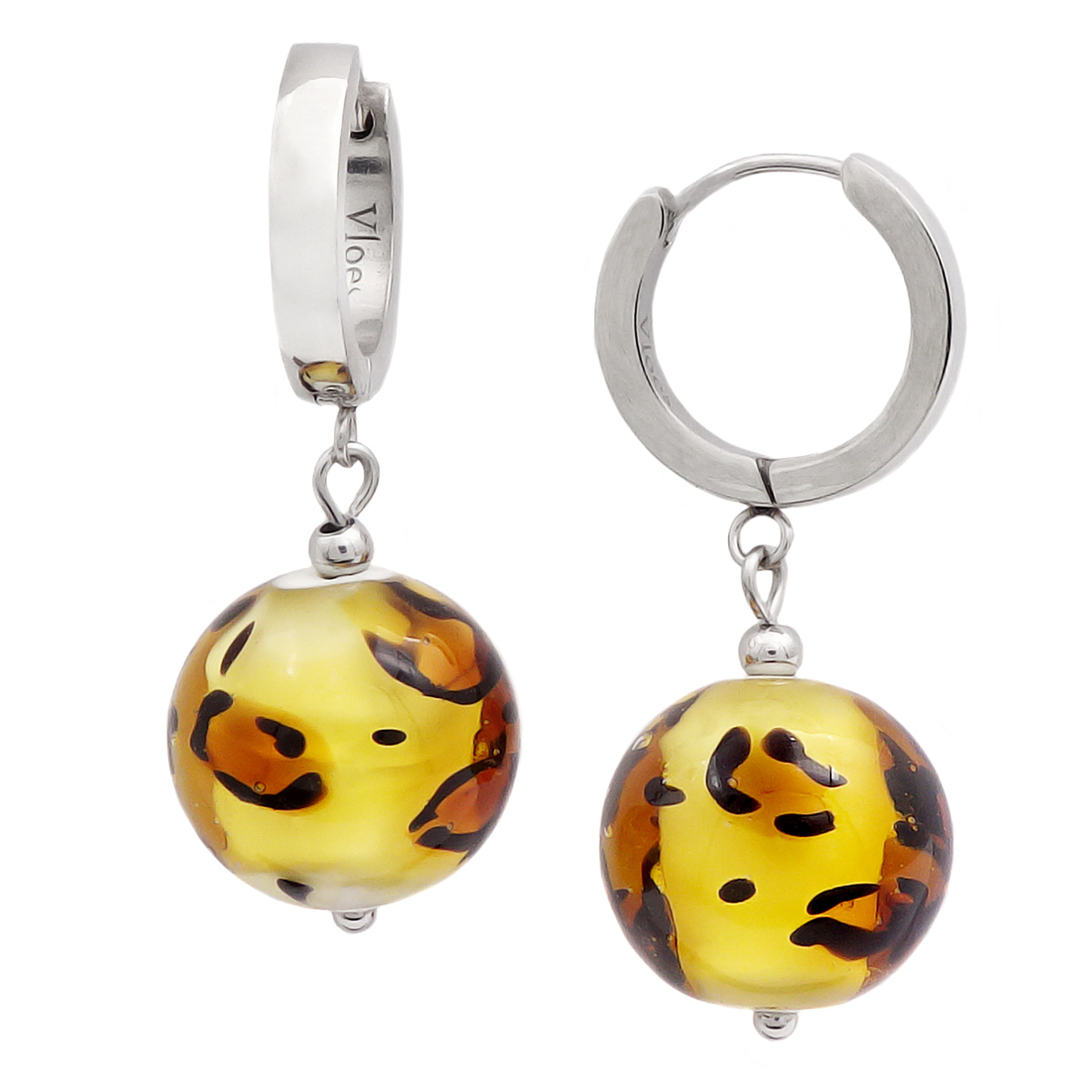 Серьги из муранского стекла LEOPARD LS3135