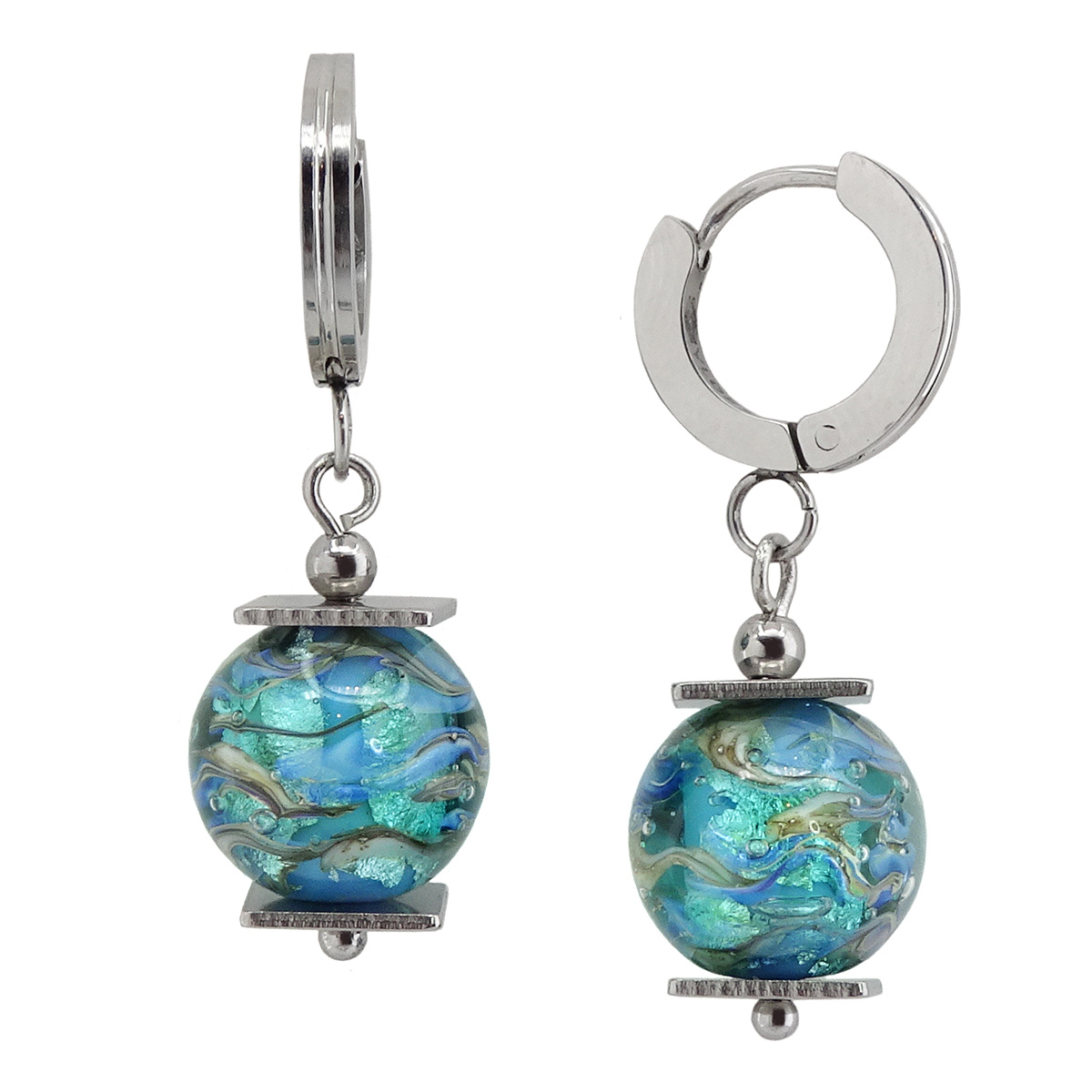 Серьги из муранского стекла COOLNESS LS2049