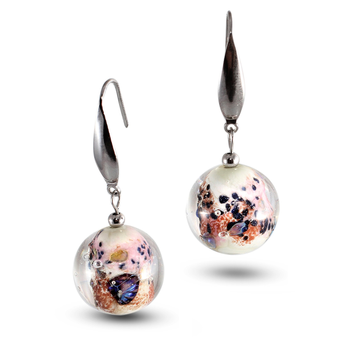 Серьги из муранского стекла ENAMEL LS3184