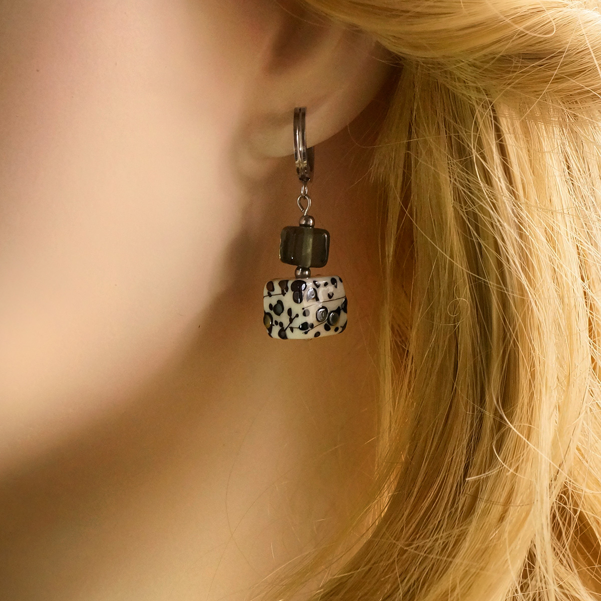 Серьги из муранского стекла STARLA