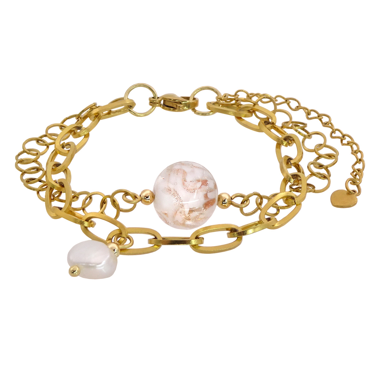 Браслет из муранского стекла SNOW MIRACLE RC3931