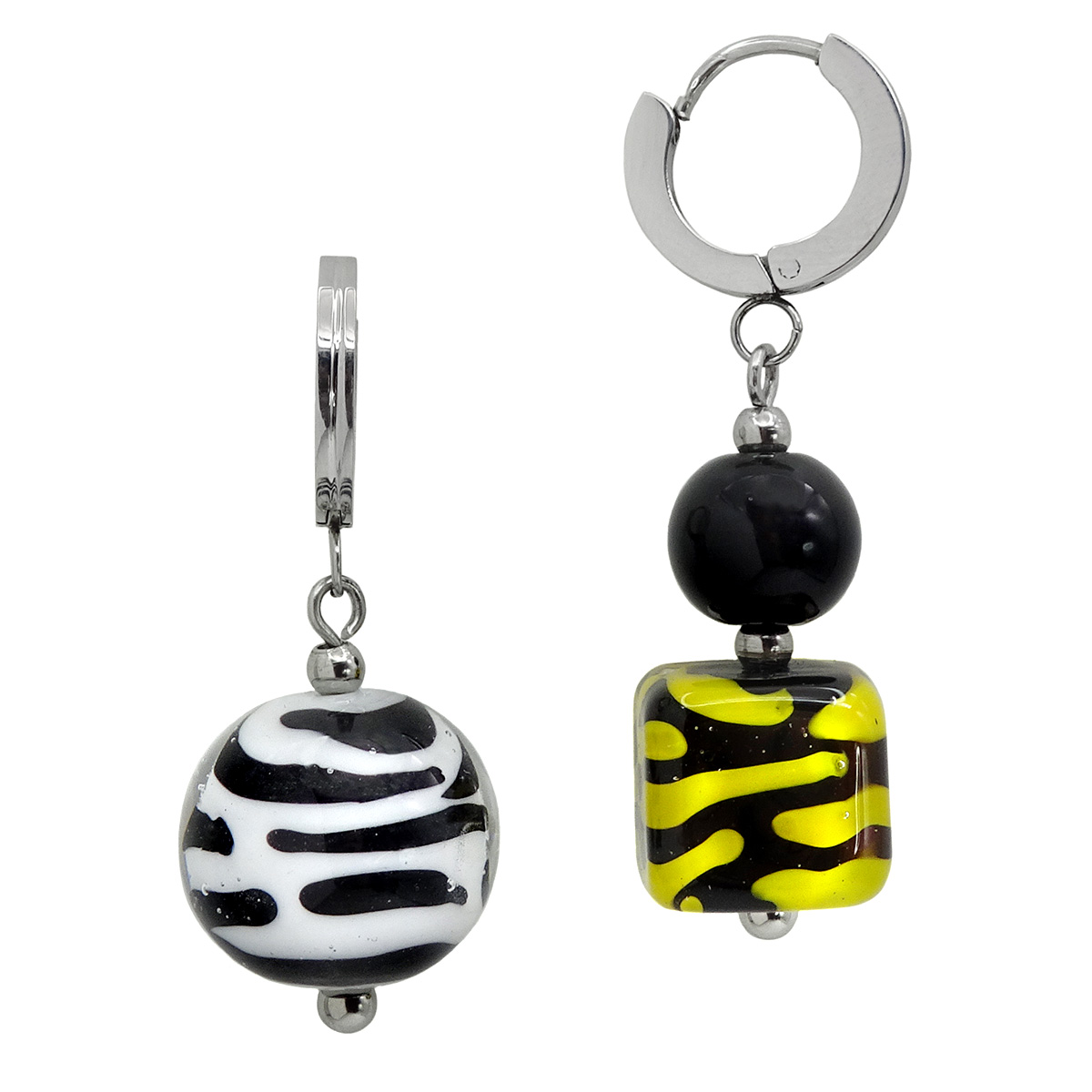 Серьги из муранского стекла SAFARI