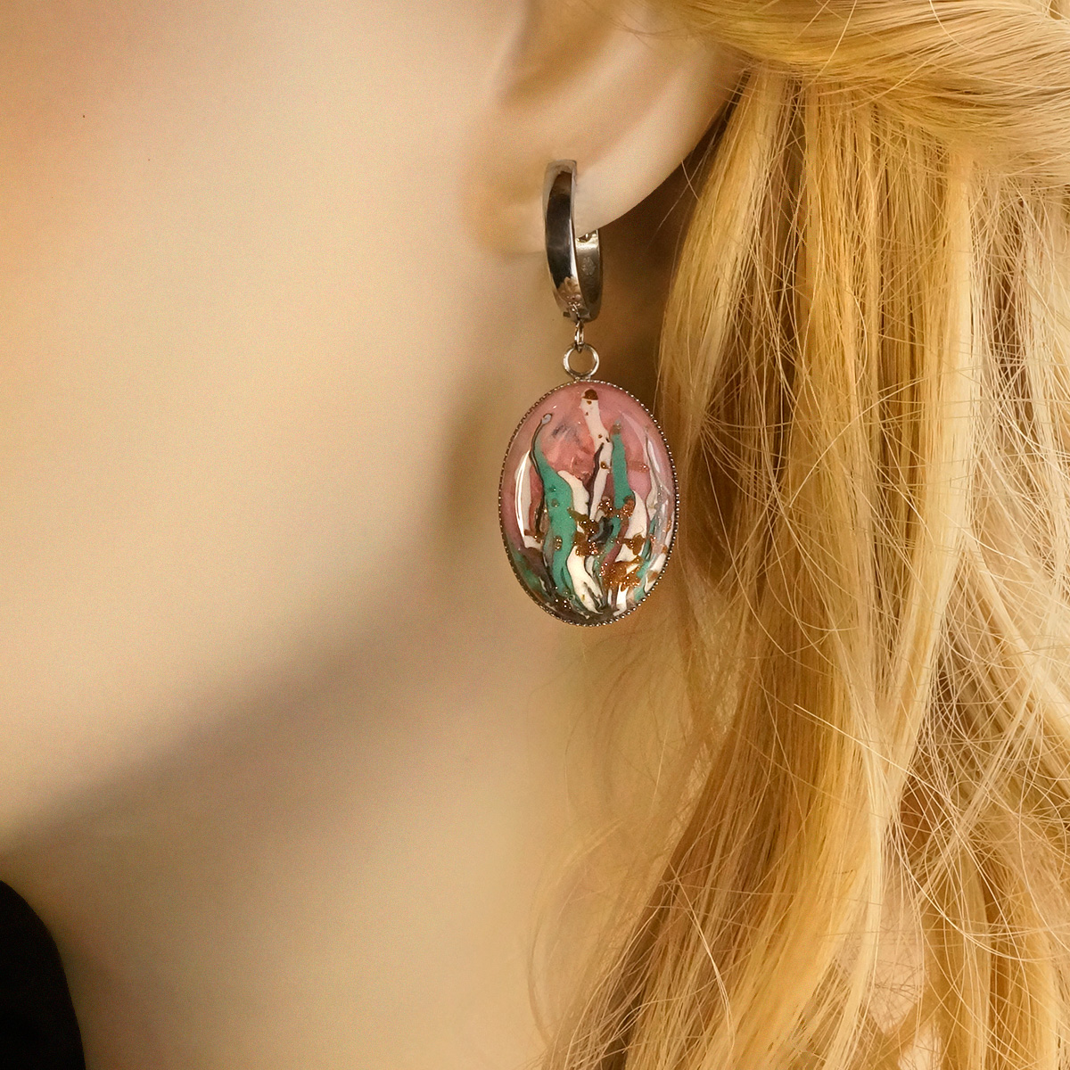 Серьги из муранского стекла ROSE PAYSAGE LS1922