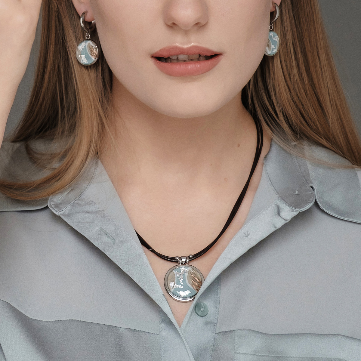 Серьги из муранского стекла GRACE LS3211