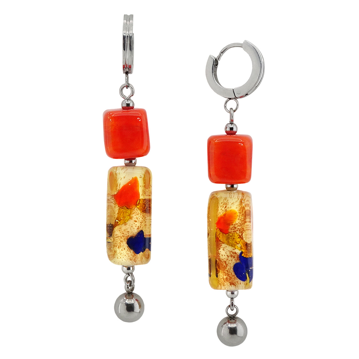 Серьги из муранского стекла SAMBA