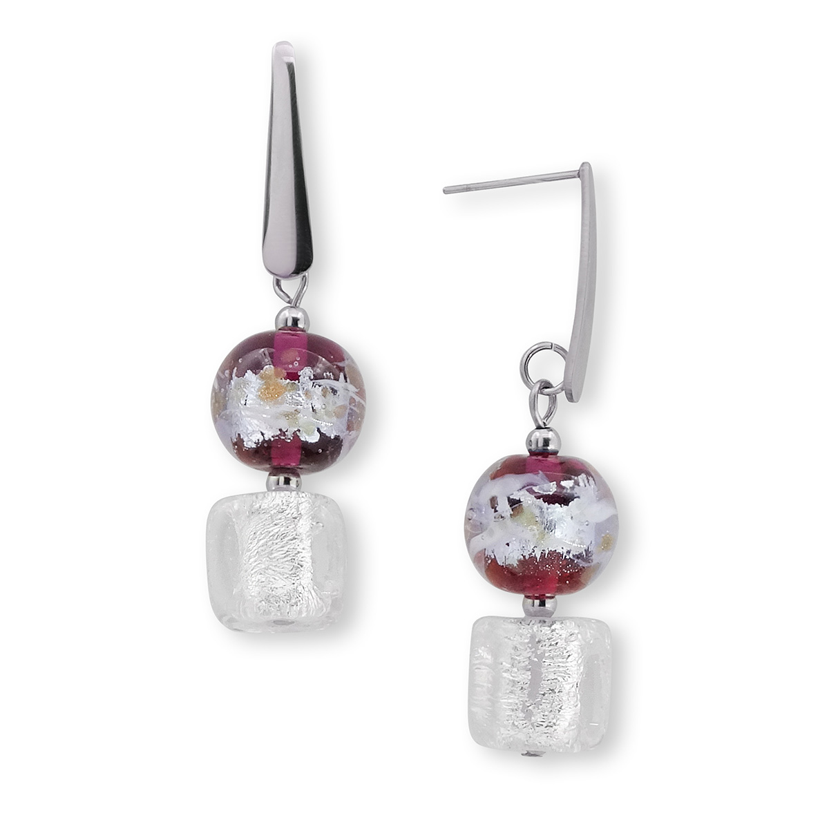 Серьги из муранского стекла GRANITA LS3329