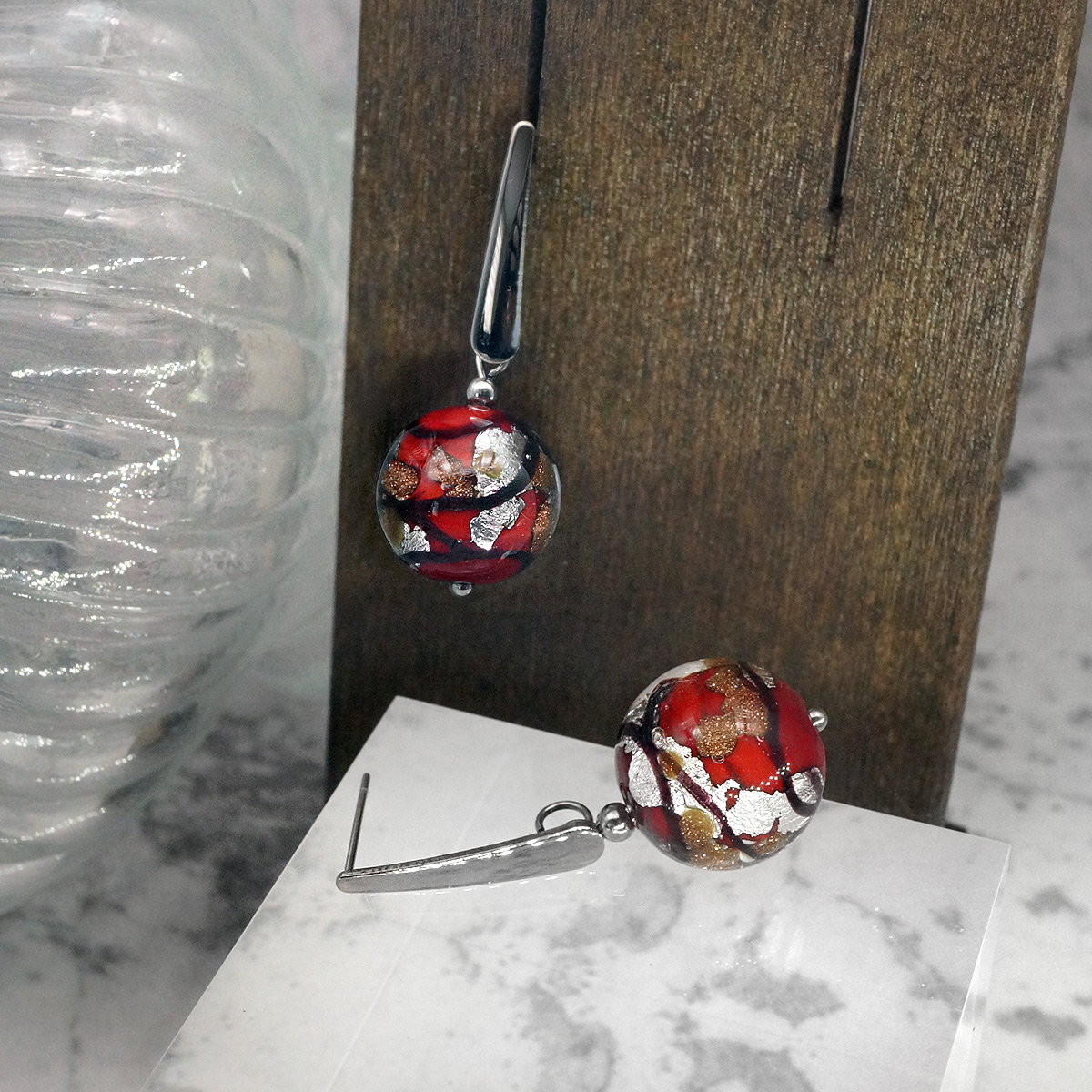 Серьги из муранского стекла FLORENTINA LS3020