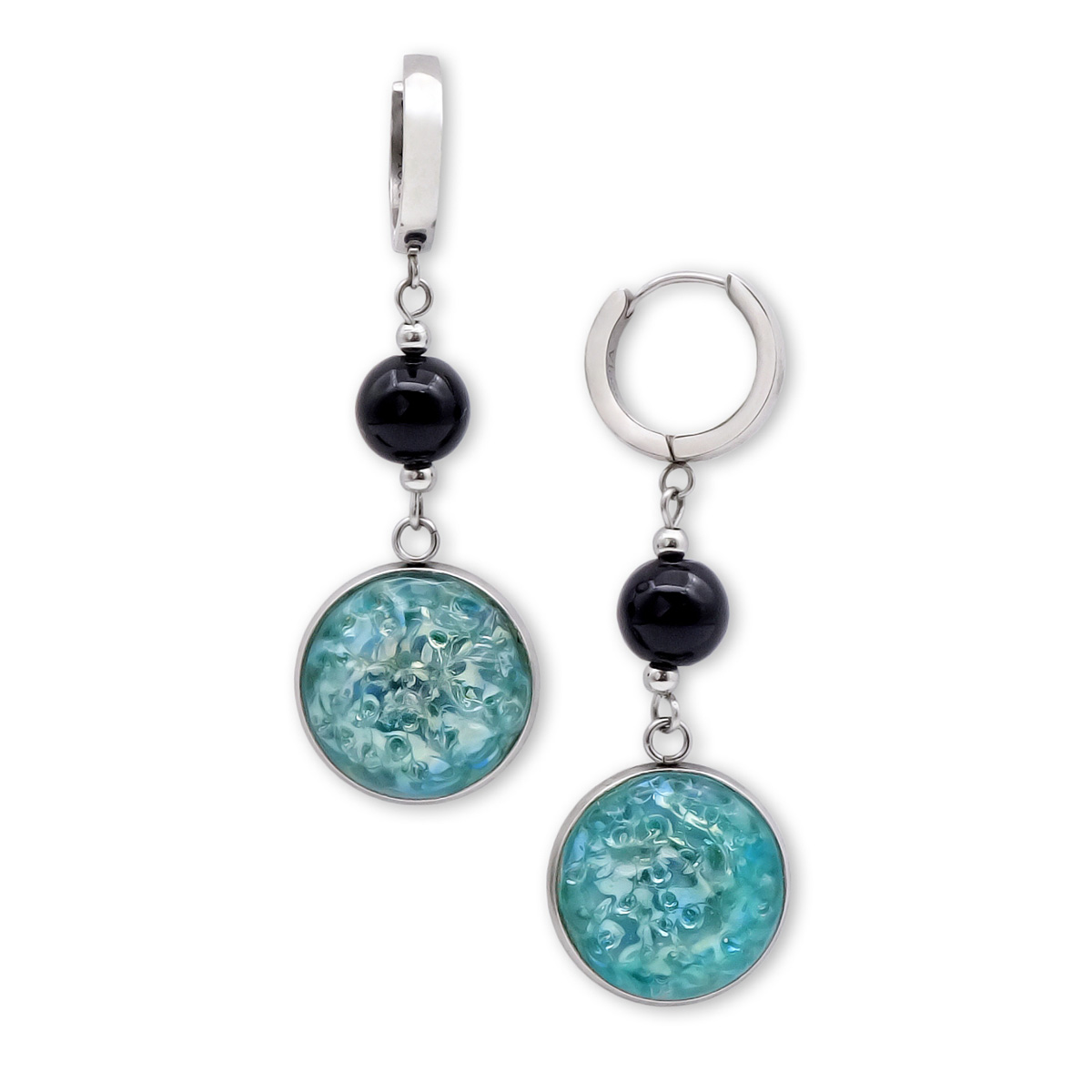 Серьги из муранского стекла MINT ECLIPSE LS3243