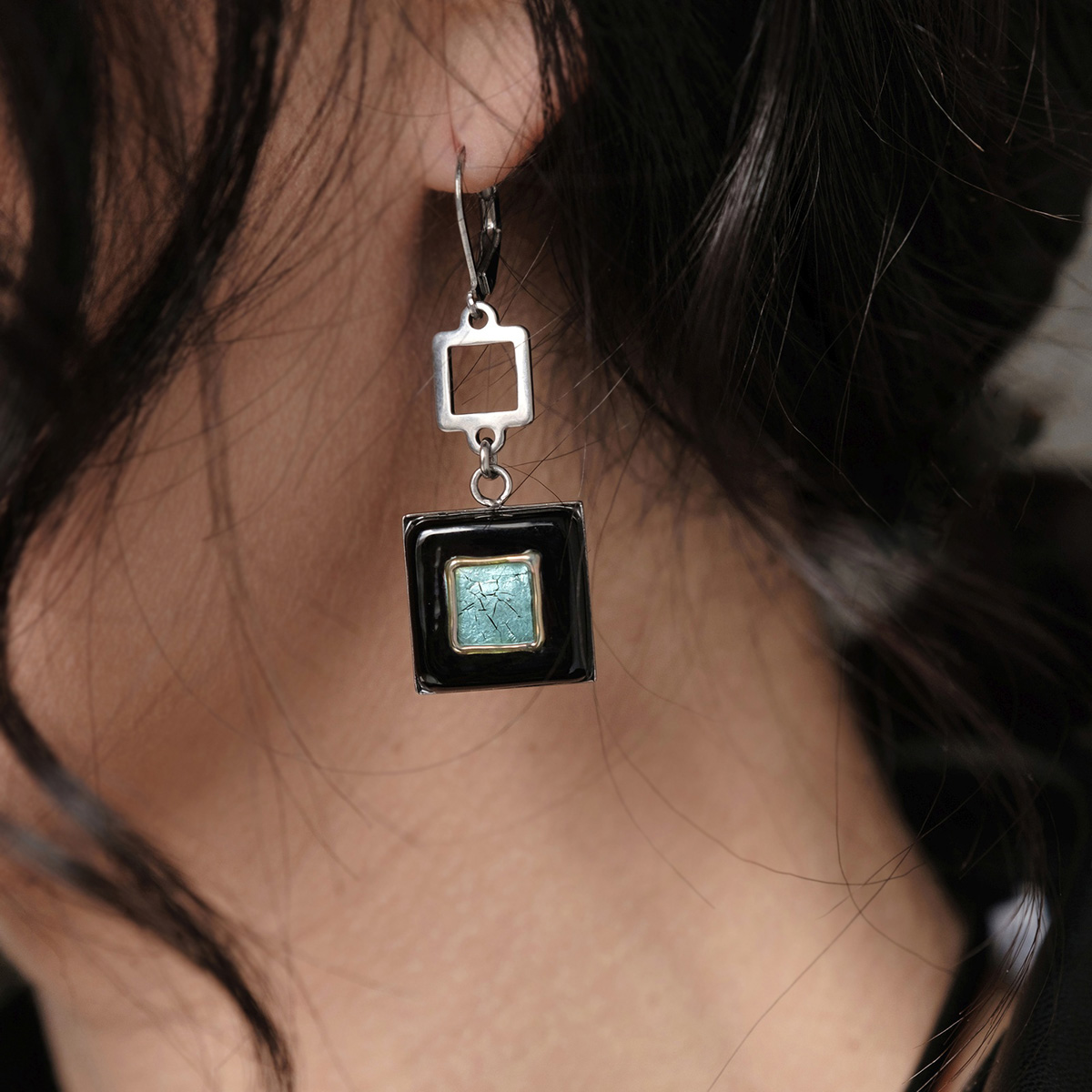 Серьги из муранского стекла MATRIX LS3319