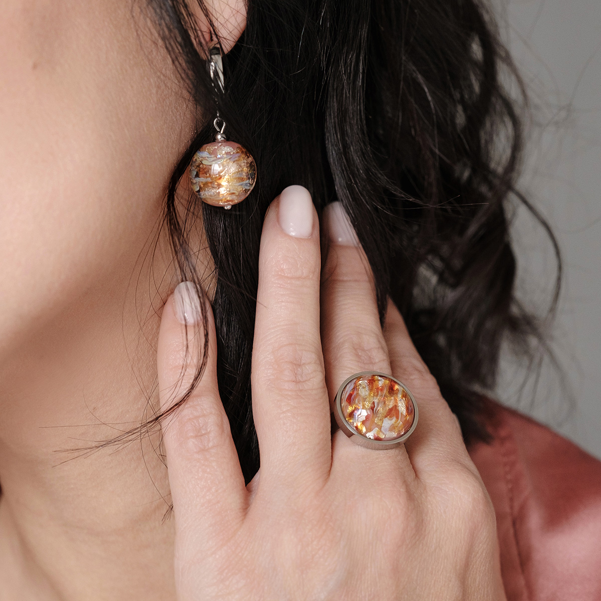 Серьги из муранского стекла DIZZINESS LS3216