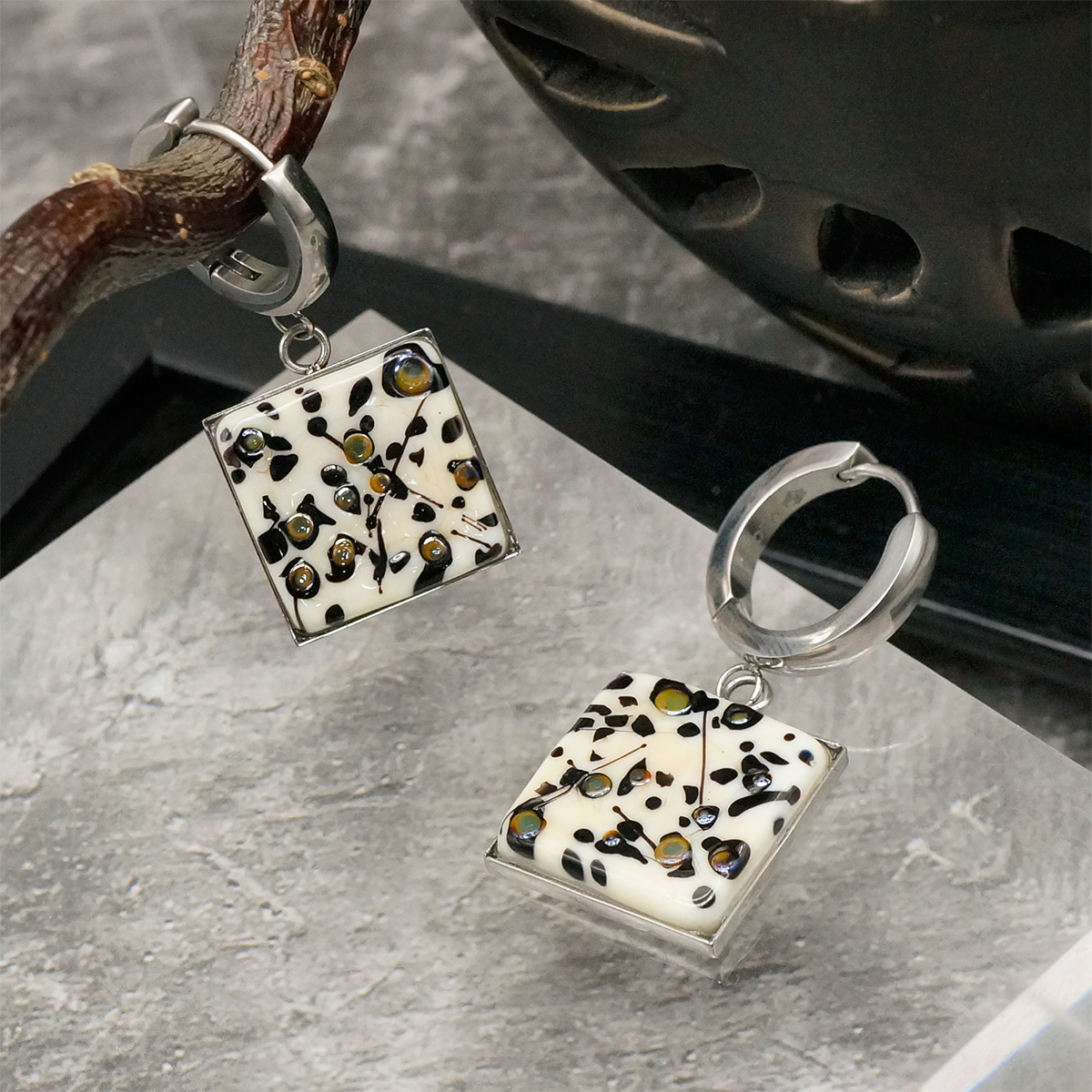 Серьги из муранского стекла STARLA